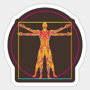 vitruvian pop Sticker